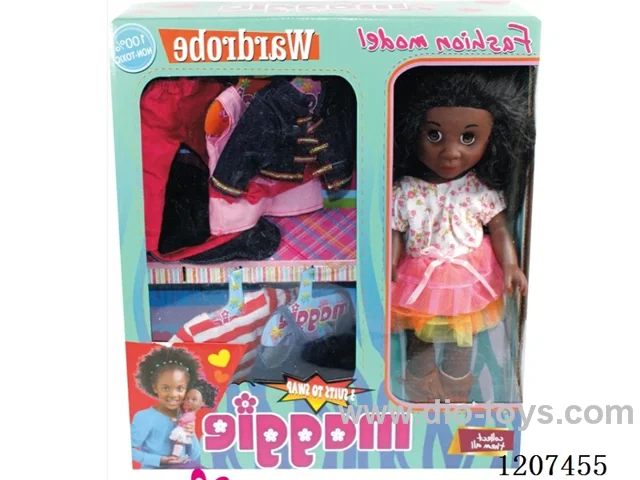 14 inch black doll