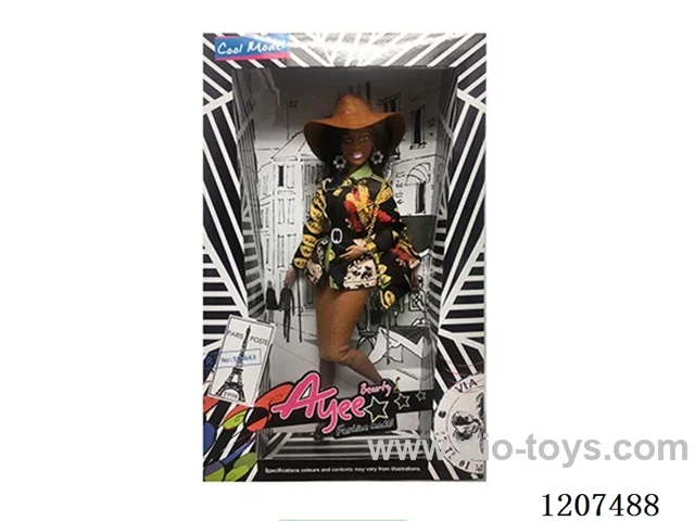 12.5 inch Black Barbie