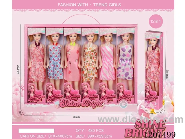 11.5 inch Barbie set 12PCS