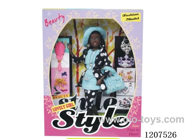 12.5 inch Black Barbie