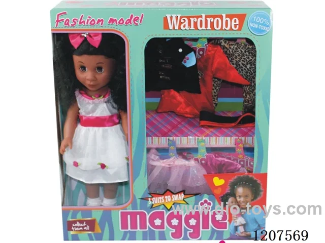 14 inch black doll