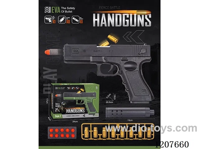 Glock (Black) Manual Burst Soft Gun