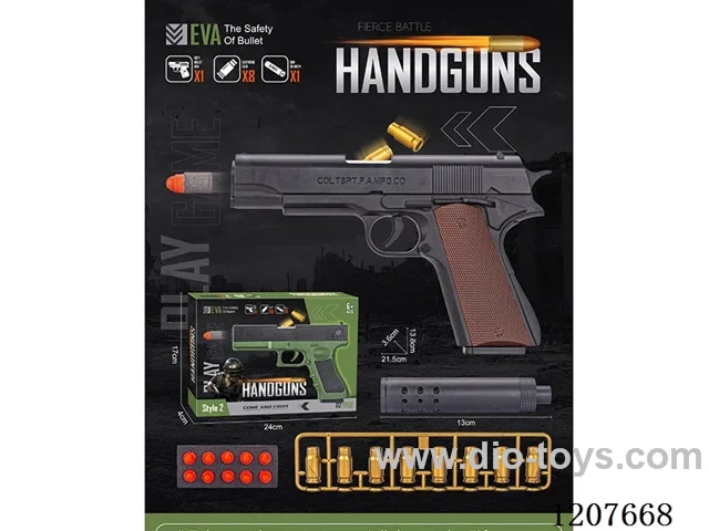 Colt (wood grain) manual repeating soft ammunition gun