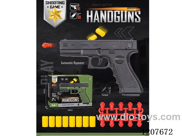 Glock automatic repeating soft gun (pure black)