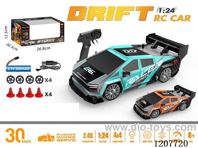 1: 24 Full Scale Drift Car AE86 RC Car-Red/White Including Battery