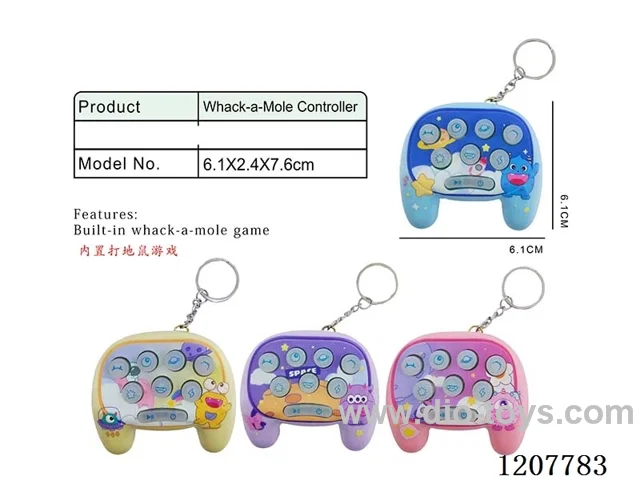 Handle whack-a-mole key chain