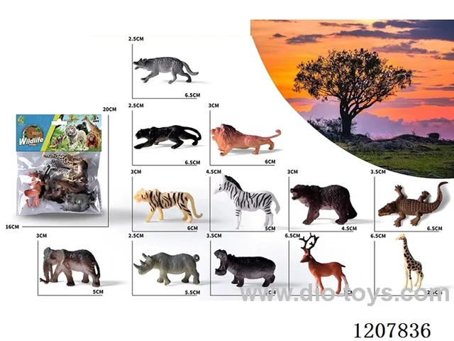 12 wild animals
