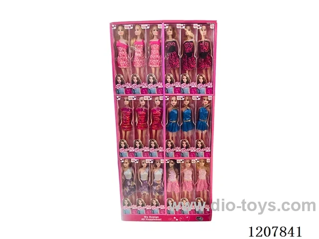 11-inch Barbie with earrings 6 mixed -54PCS
