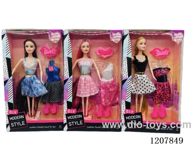 11 inch 11.5 inch hair Barbie with accessories-variety of mixed.