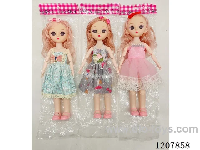 12 inch 11 joints real Barbie flower key ring-variety of mixed