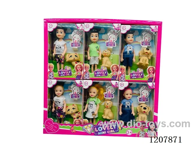 5 inch solid little Kelly mixed pet with vinyl -12PCS