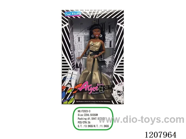 12.5 inch Black Barbie