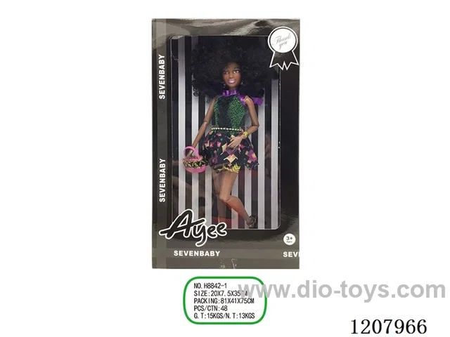 12.5 inch Black Barbie
