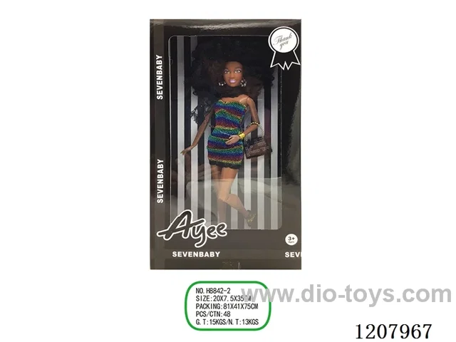 12.5 inch Black Barbie
