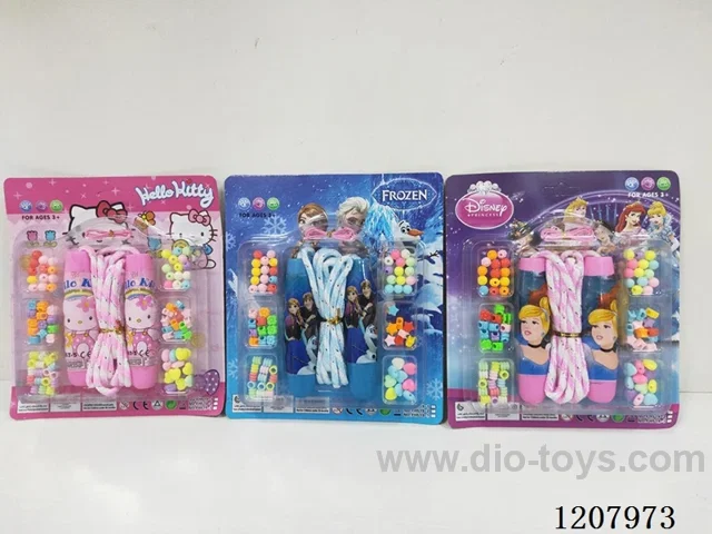 Beaded and skipping rope