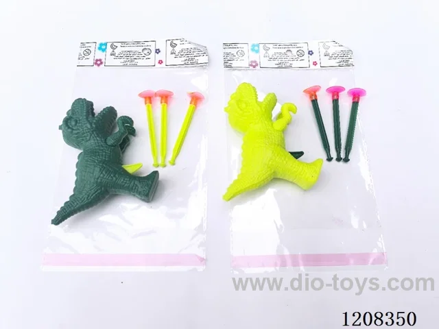 Solid color dinosaur soft gun set