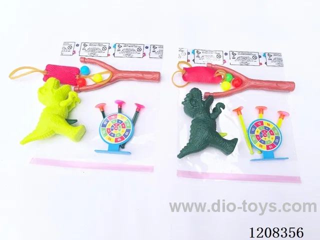 Solid color dinosaur soft gun set