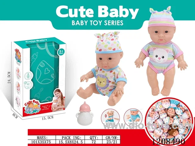 Two mixed 10-inch doll 4-tone ic