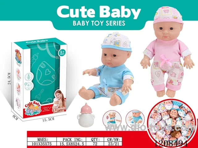 Two mixed 10-inch doll 4-tone ic