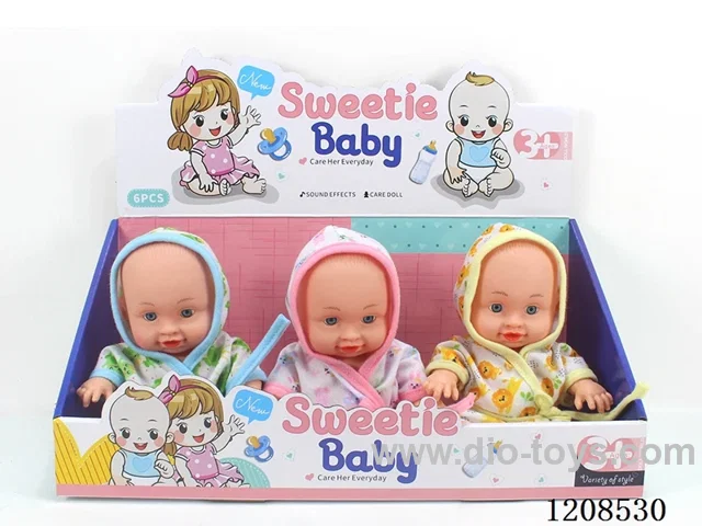 Three mixed 10-inch dolls