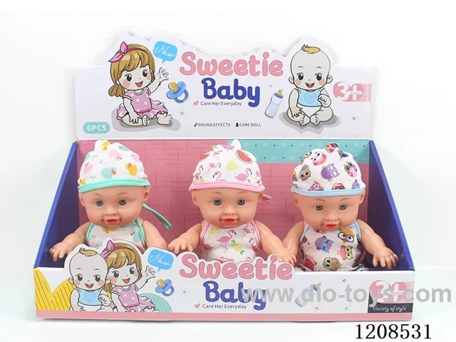 Three mixed 10-inch dolls