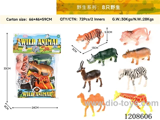 animal set-Eight wild animals