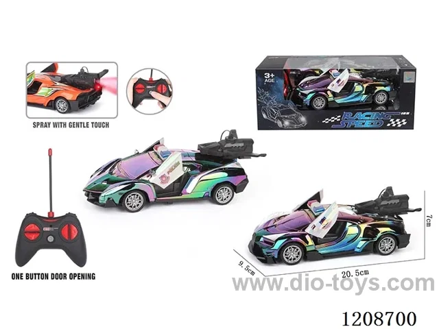 rc car with light/spray not included battery (One-button door opening function)