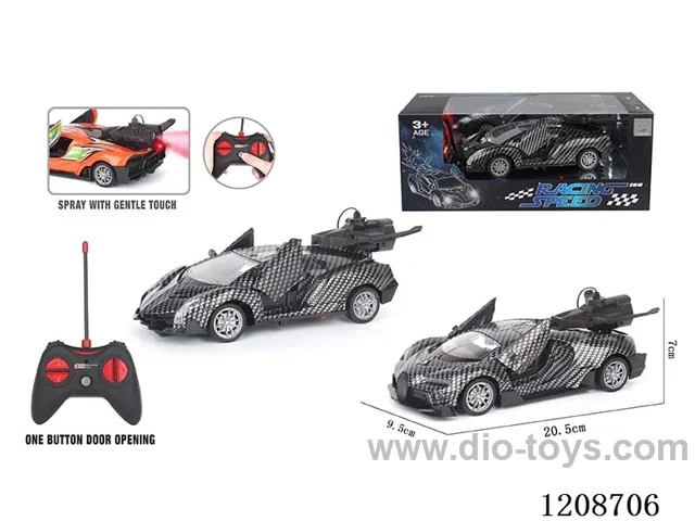 rc car with light/spray not included battery (One-button door opening function)