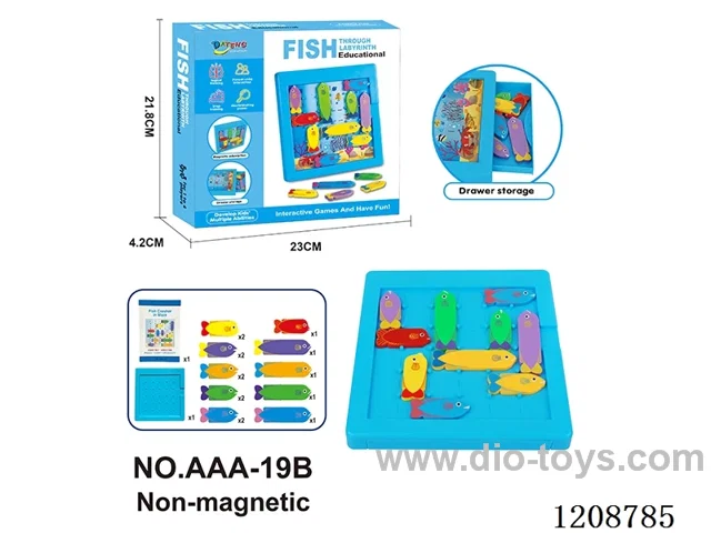 The fish ran into the maze.