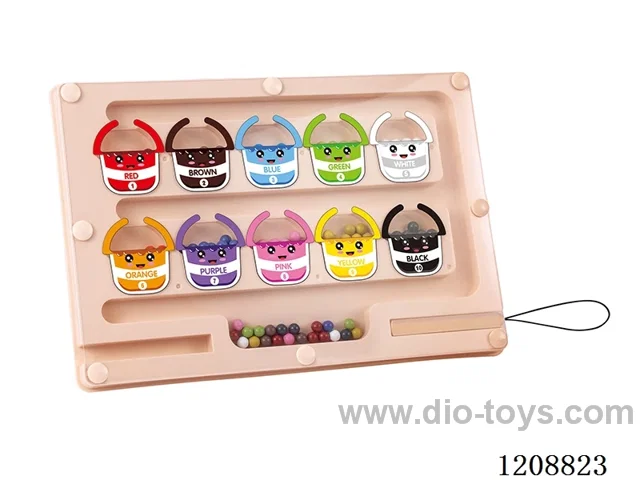 Magnetic maze walking beads