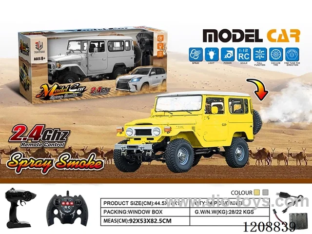 1:12 2.4G 4ch rc car with spray included battery