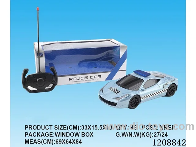 1: 16 Ferrari 4ch rc police car with light not included battery