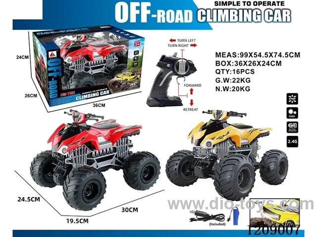 1：12 2.4G 4ch rc car included battery 2 colors