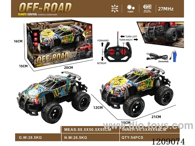 4ch rc car included 3.7V battery