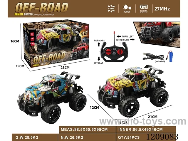 4ch rc car included 3.7V battery
