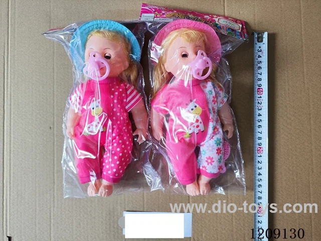 12 inch doll set - Left and right pants + pacifier + cap, comb