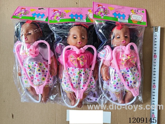 12 inch doll set - Sleeve dress + music + medical kit 4-piece set