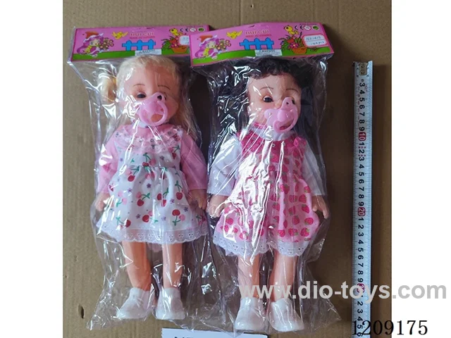 14 inch doll set - Strawberry Dress + Pacifier (2 mixed)