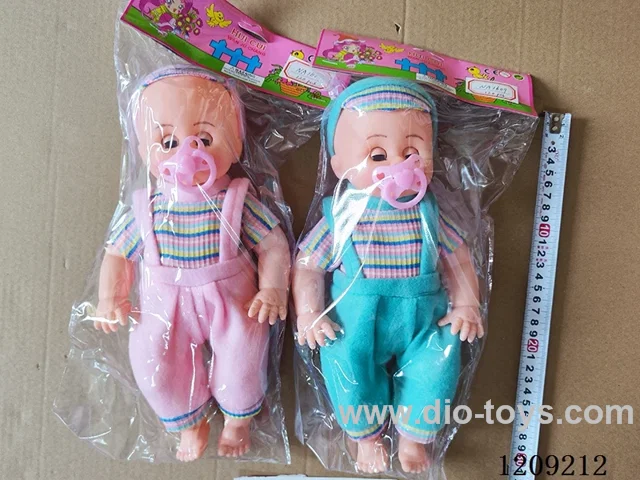 16 inch doll set - Velvet suspenders + pacifier