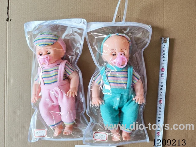16 inch doll set - Velvet suspenders + pacifier + sling bag