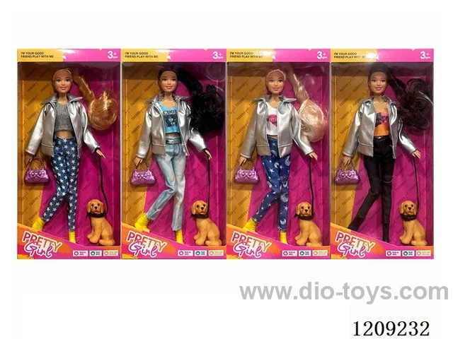 11.5inch doll in display box 4 pcs