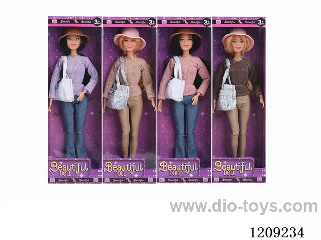 11.5inch doll in display box 4 pcs