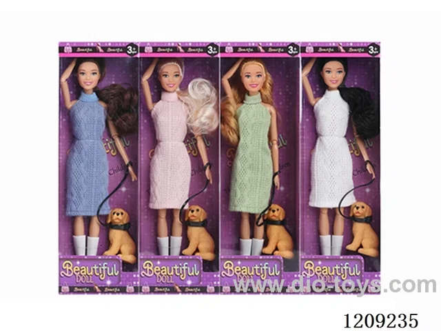 11.5inch doll in display box 4 pcs