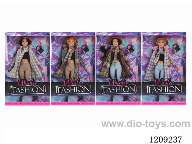 11.5inch doll in display box 4 pcs