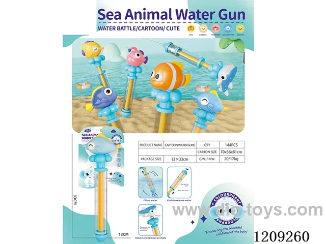 Six types of fish water cannons
