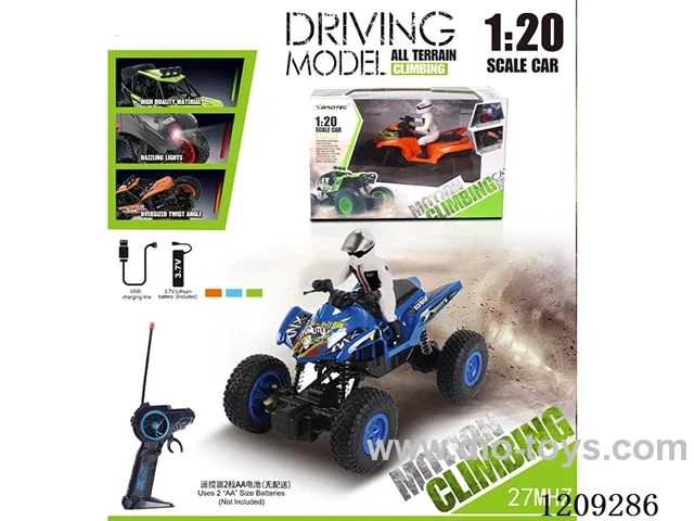 27MHZ 1:20 4ch rc car included battery