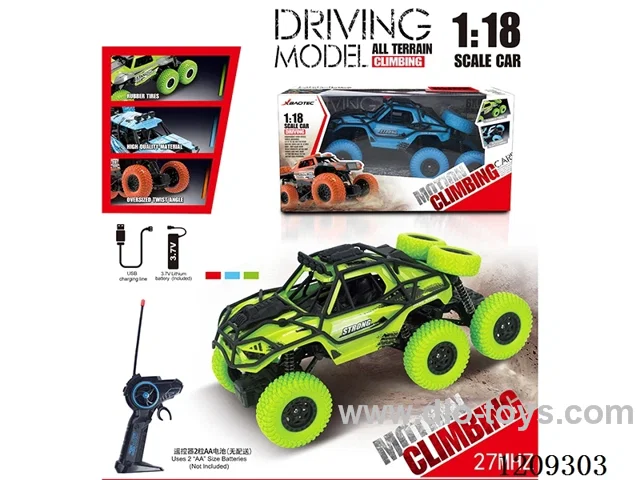 27MHZ 1:18 4ch 6-wheel rc car included battery