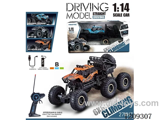 27MHZ 1:14 6-wheel rc car included battery