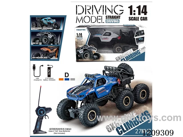 27MHZ 1:14 6-wheel rc car included battery