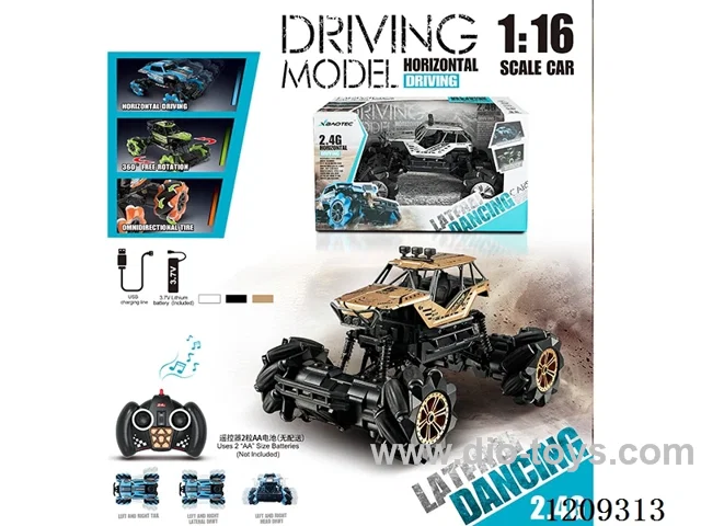 2.4G 1：16 rc alloy stunt car included battery